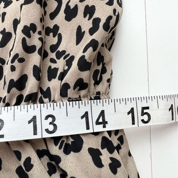 Animal Print Tiered Ruffled Maxi Dress Large Unleash Your Inner Glam-Zebra! - Picture 7 of 14